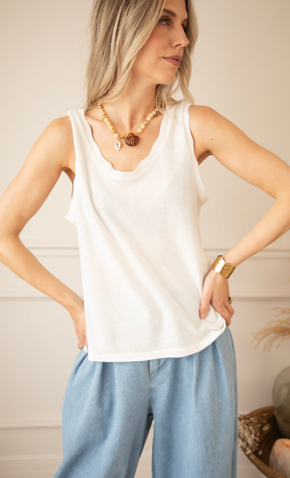 Nuria Wave White - Top