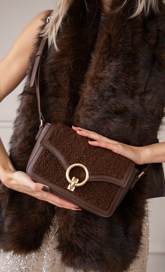 Handtasche - Teddy Loop - Braun