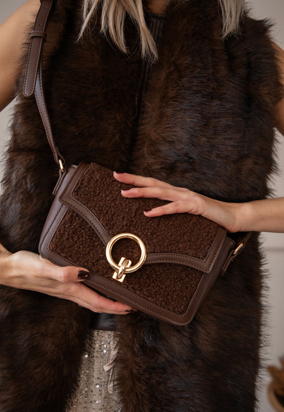 Teddy Loop Brown - Handtas