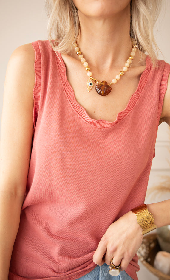 Nuria Wave Raspberry - Top