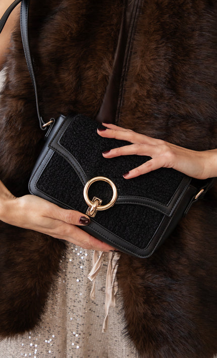 Teddy Loop Black - Handtas