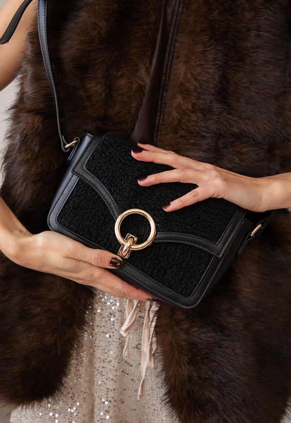 Teddy Loop Black - Handtas