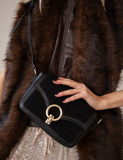 Teddy Loop Black - Handtas