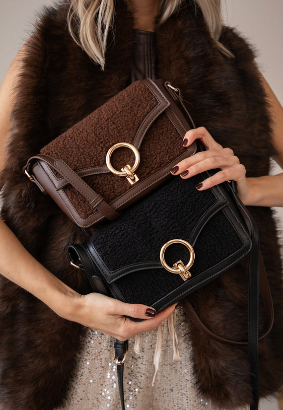 Teddy Loop Black - Handtas