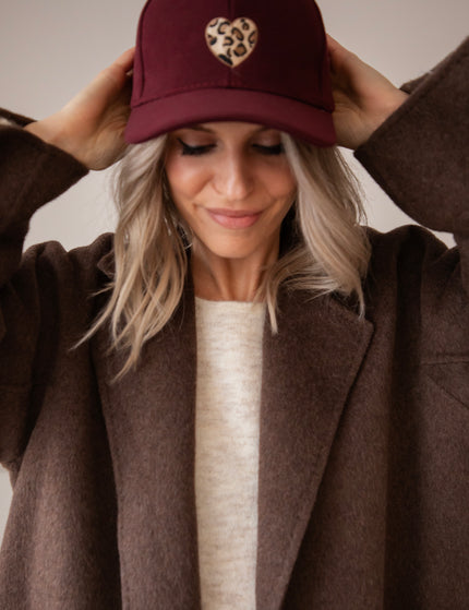 Cap - Wild At Heart - Burgunderrot