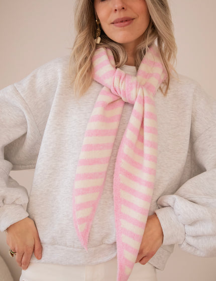 A Stripe Story Baby Pink/Beige - Scarf