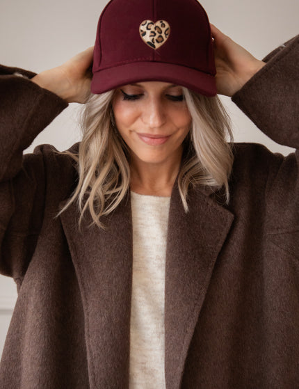 Cap - Wild At Heart - Burgunderrot