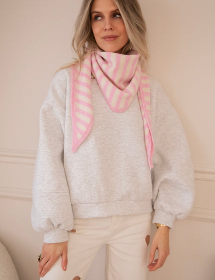 A Stripe Story Baby Pink/Beige - Scarf