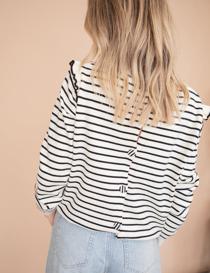 Rylie Stripe Black - Sweater