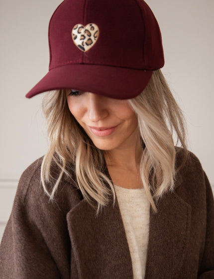 Cap - Wild At Heart - Burgunderrot