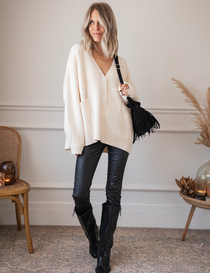 Baggy Lee Beige - Cardigan