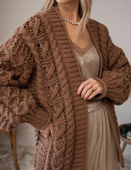 Cozy Season Knit Camel - Vest