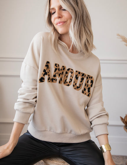 Pullover - Wild Spots Amour - Beige