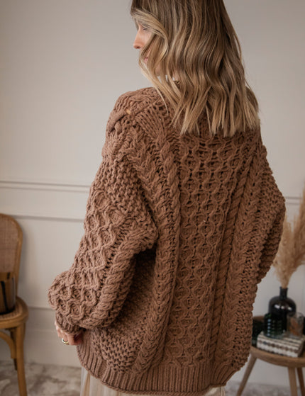 Strickjacke - Cozy Season Knit - Camel