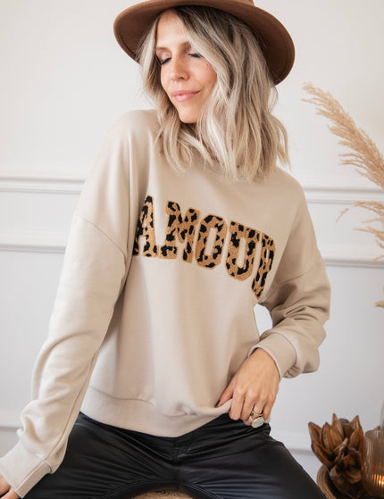 Pullover - Wild Spots Amour - Beige