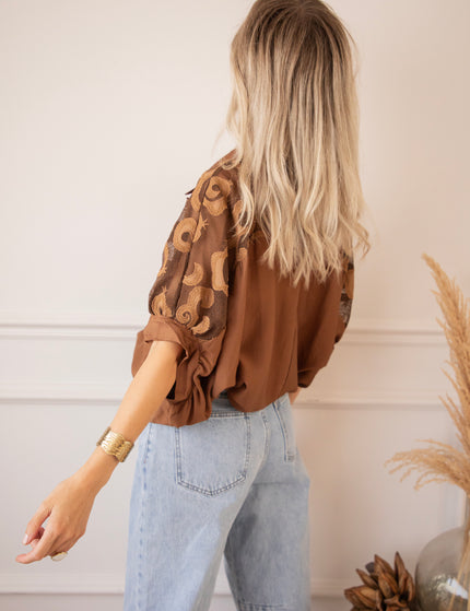 Lace & Light Brown - Blouse