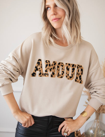 Pullover - Wild Spots Amour - Beige