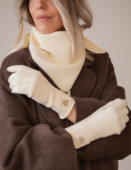 Handschuhe - Heartwarming - Beige