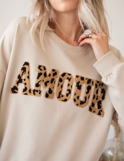 Pullover - Wild Spots Amour - Beige