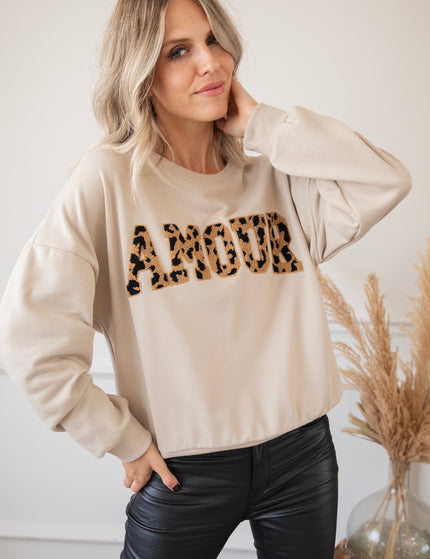 Pullover - Wild Spots Amour - Beige