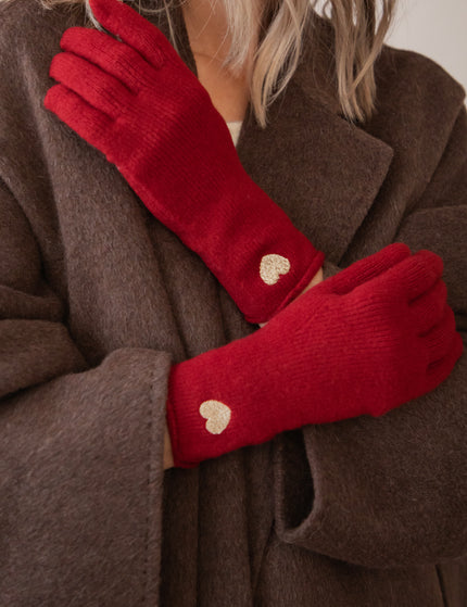 Handschuhe - Heartwarming - Bordeaux
