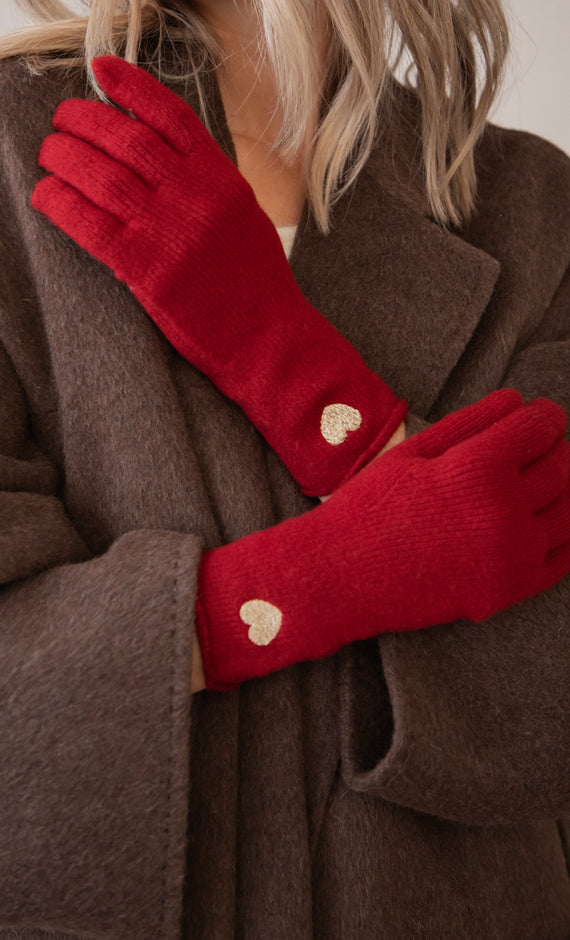 Gloves - Heartwarming - Bordeaux