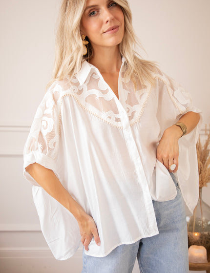 Lace & Light White - Blouse