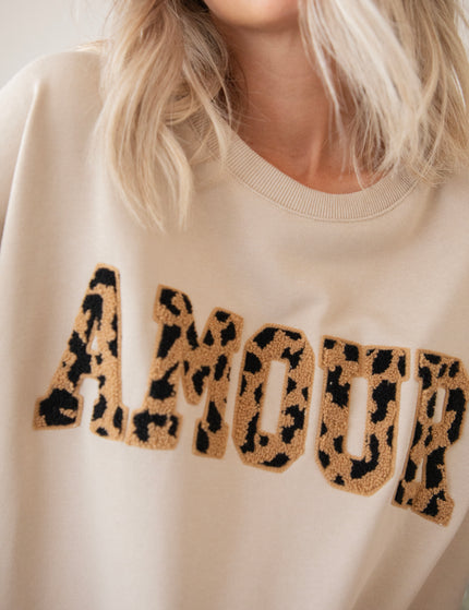 Pullover - Wild Spots Amour - Beige