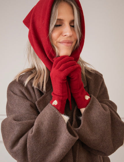 Handschuhe - Heartwarming - Bordeaux