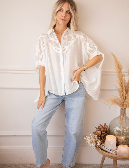 Lace & Light White - Blouse