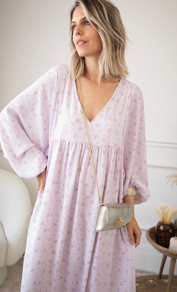 Maud Fleur Lila - Maxi Jurk