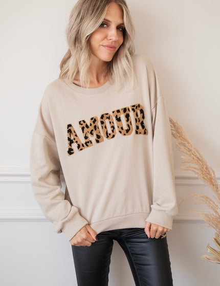 Pullover - Wild Spots Amour - Beige