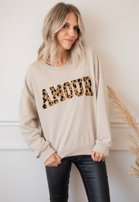 Wild Spots Amour Beige - Sweater