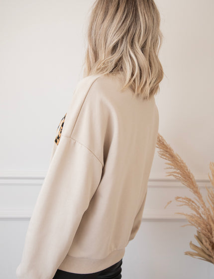 Pullover - Wild Spots Amour - Beige