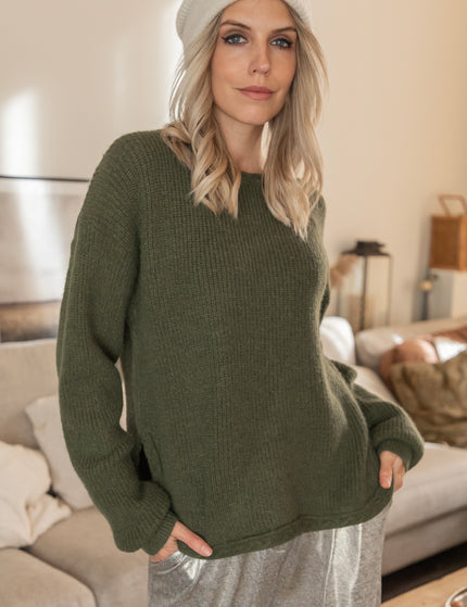 Carrie Cable Kaki - Sweater