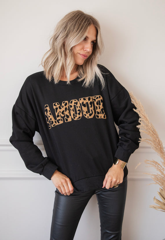 Wild Spots Amour Black - Sweater