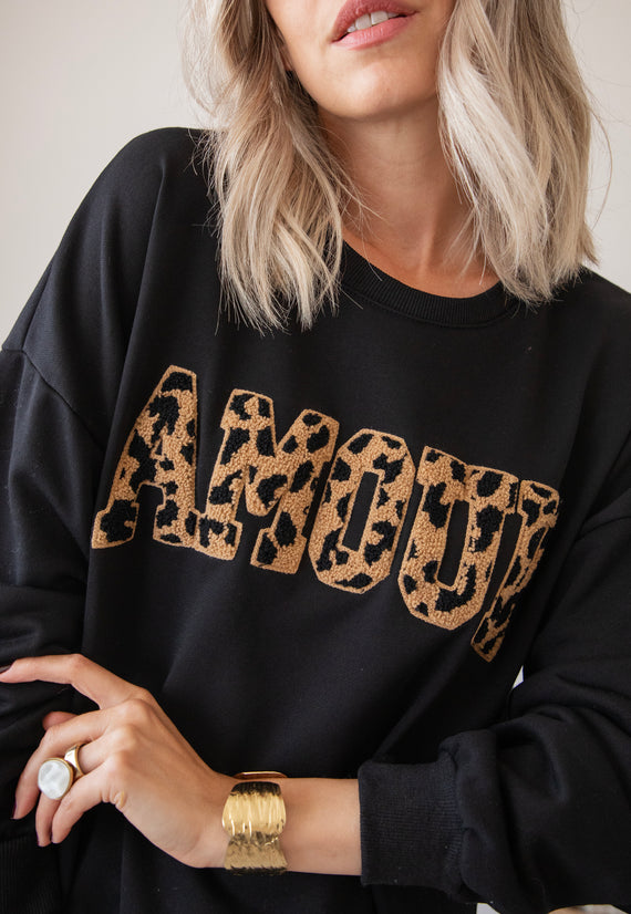 Wild Spots Amour Black - Sweater