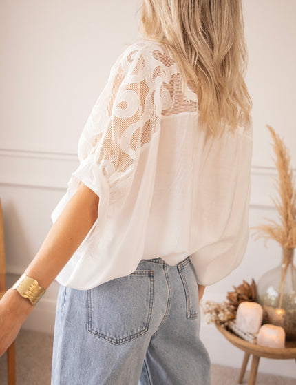 Lace & Light White - Blouse