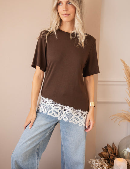 Grace In Lace  Brown - T-Shirt