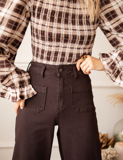 Penny Pockets Aubergine - Jeans