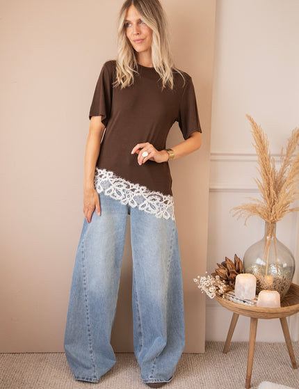 Grace In Lace  Brown - T-Shirt