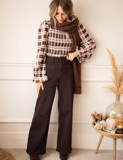 Penny Pockets Aubergine - Jeans