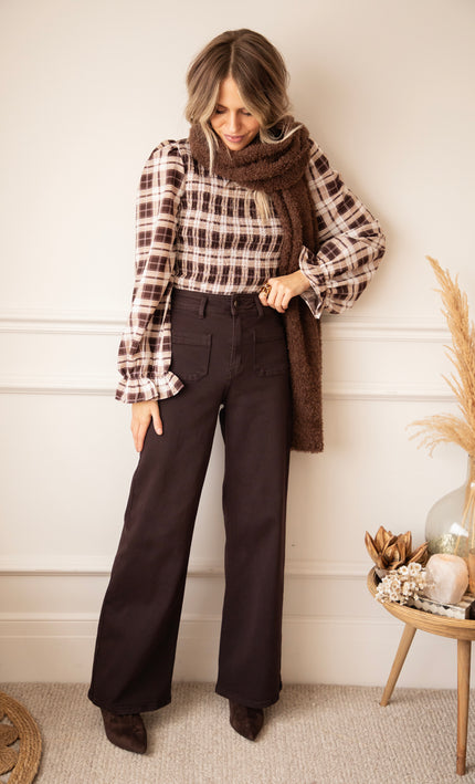 Penny Pockets Aubergine - Jeans