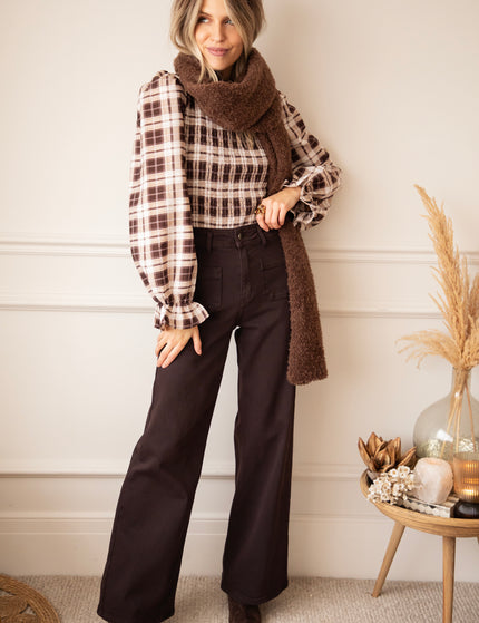 Penny Pockets Aubergine - Jeans