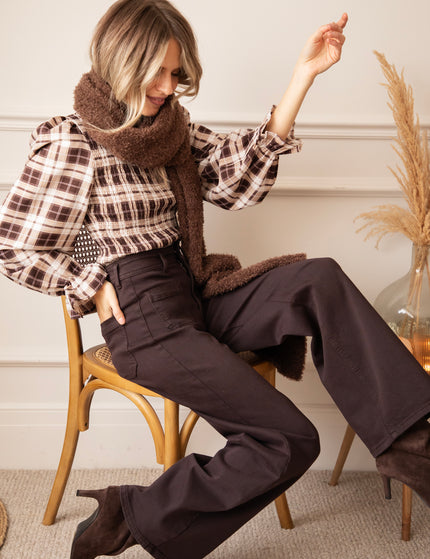Penny Pockets Aubergine - Jeans