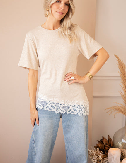 T-Shirt - Grace In Lace - Beige