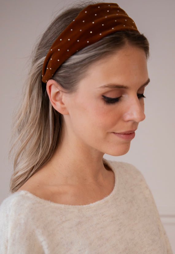 Twinkly Velvet Rusty - Diadeem