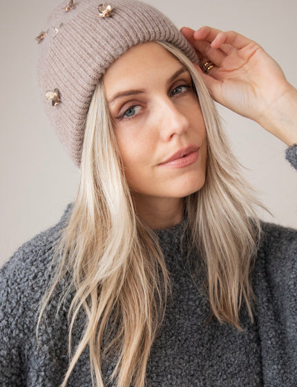 Beanie Glow Taupe - Muts