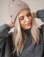 Beanie Glow Taupe - Muts