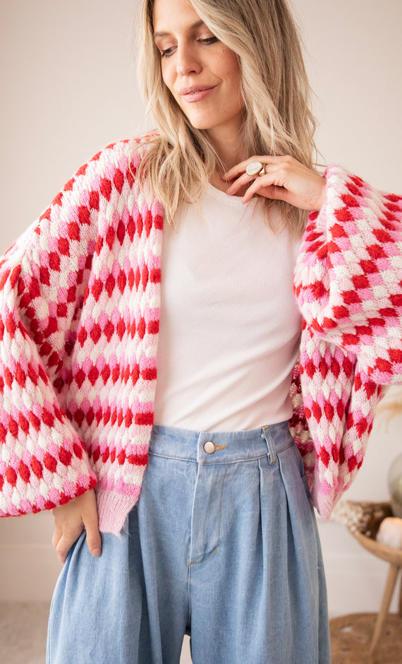 Bubbly Dreams Baby Pink/Red - Vest